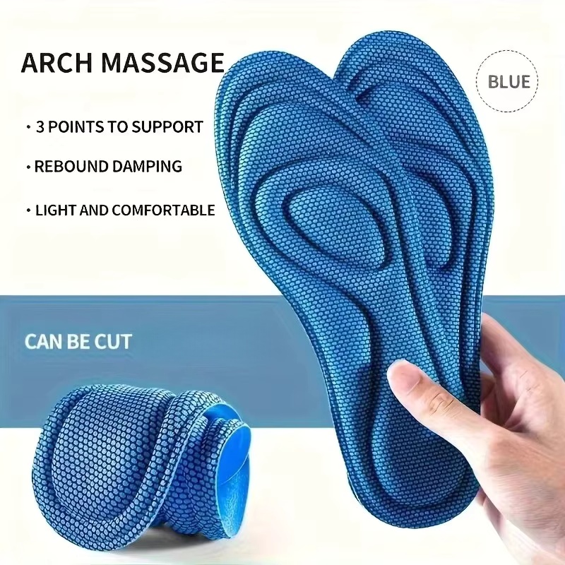 Insole Memory Foam - 4 paires de semelles intérieures de