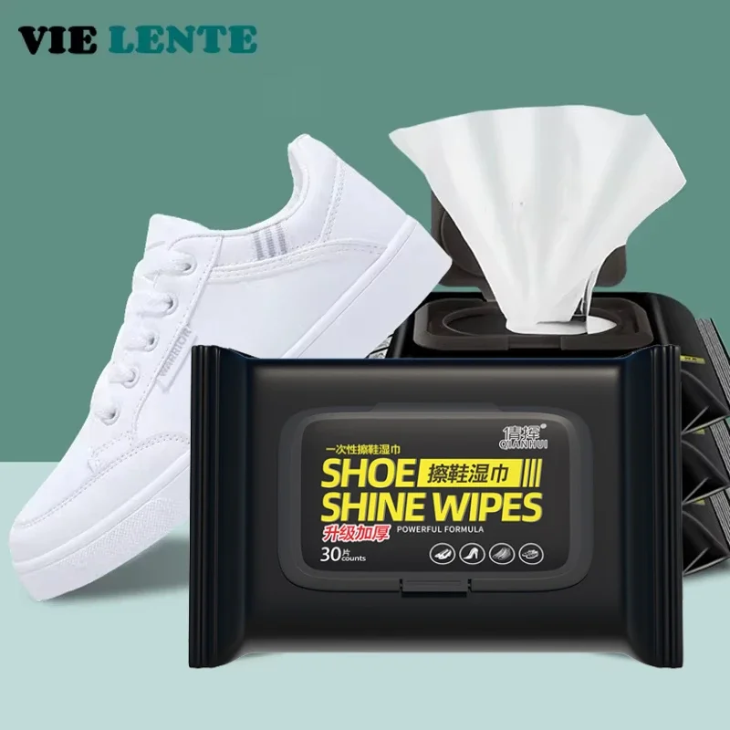 Sneakers Care - 12-60 pièces chaussures jetables lingettes propres