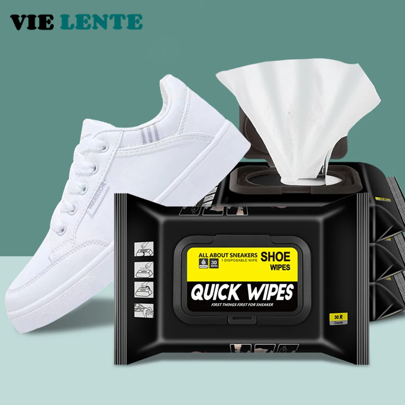 Sneakers Care - 12 pièces/30 pièces chaussures jetables lingettes