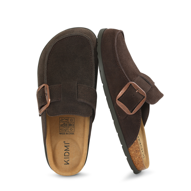 Mules en daim véritable Litfun - Insole Memory Foam avis et prix