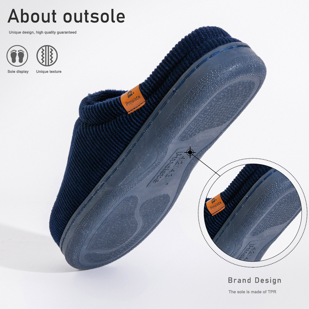 Chaussons d'hiver pour hommes, - Insole Memory Foam avis et prix