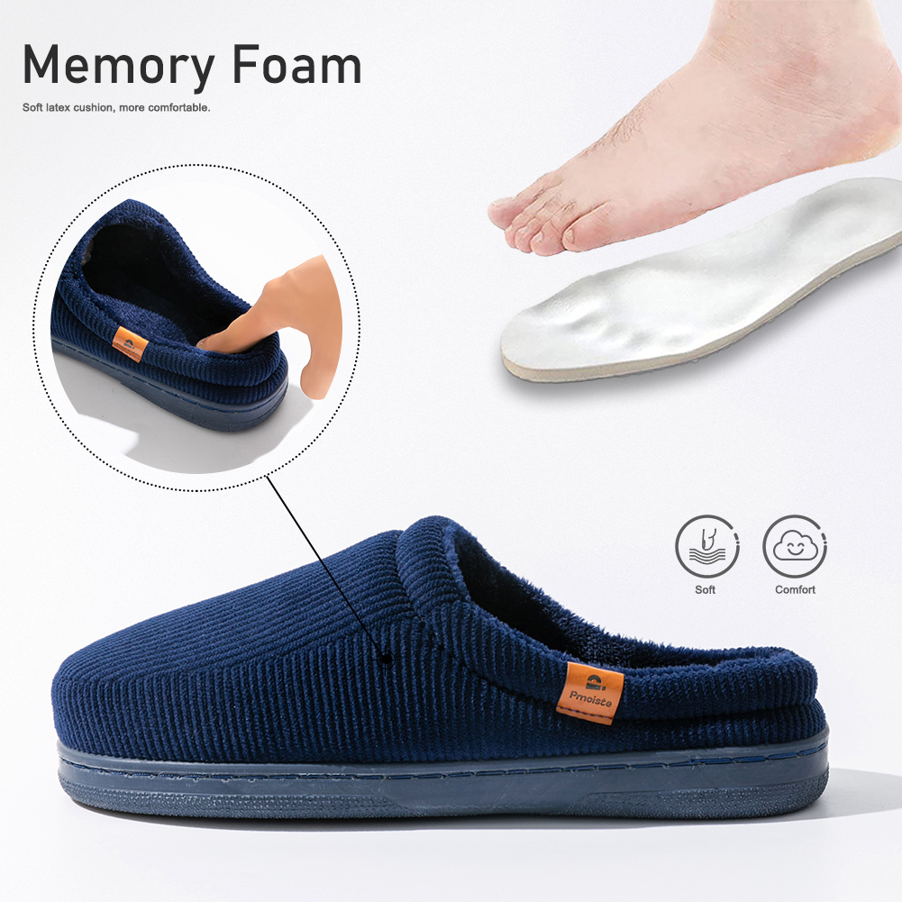 Chaussons d'hiver pour hommes, - Insole Memory Foam avis et prix