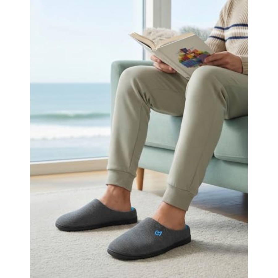 Chaussons d'intérieur bicolore - Insole Memory Foam avis et prix